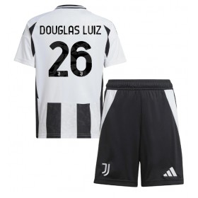 Dětské fotbalový komplet Juventus Douglas Luiz #26 Domácí košile 2024-25 Krátkým Rukávem